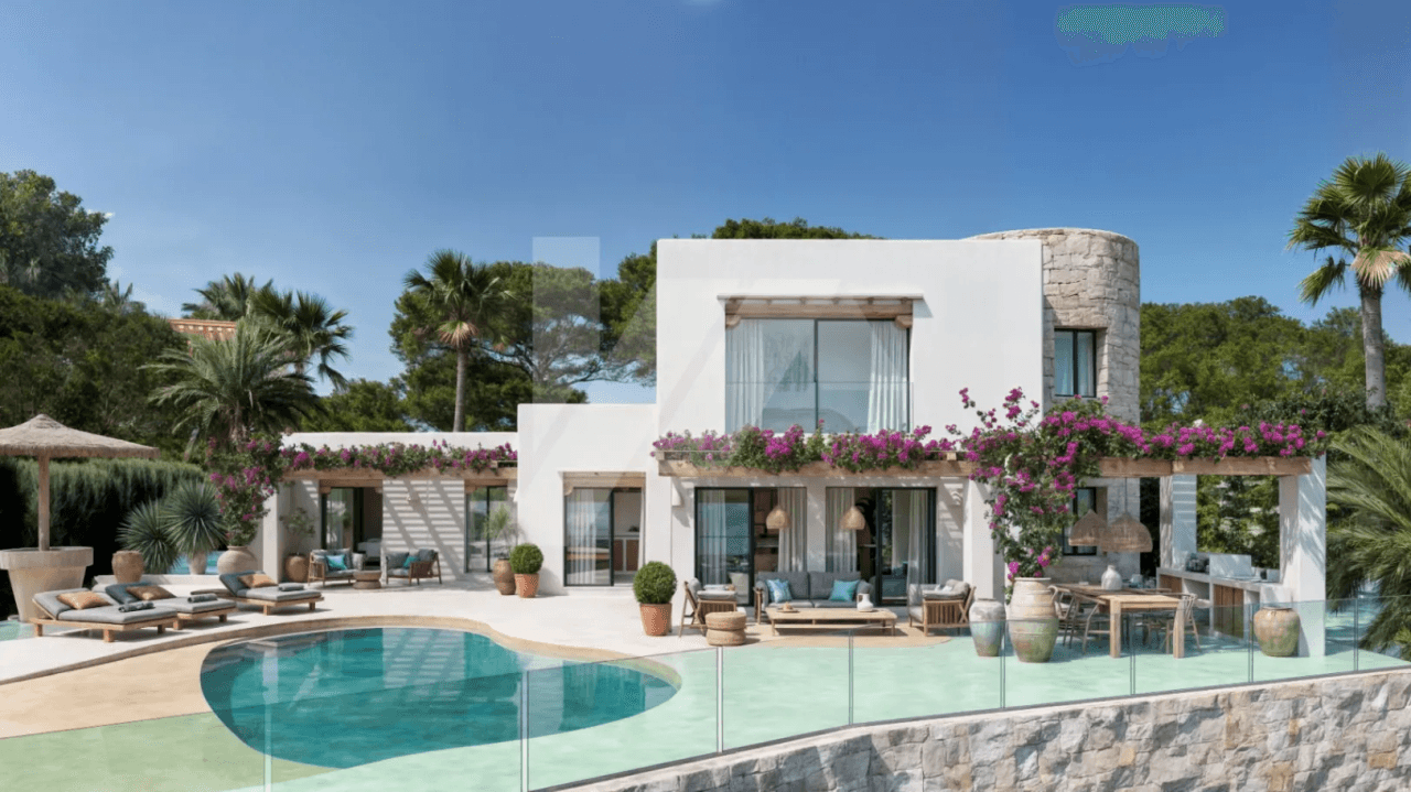 Villa mit Panoramablick auf das Meer zu verkaufen in Moraira, Costa Blanca.