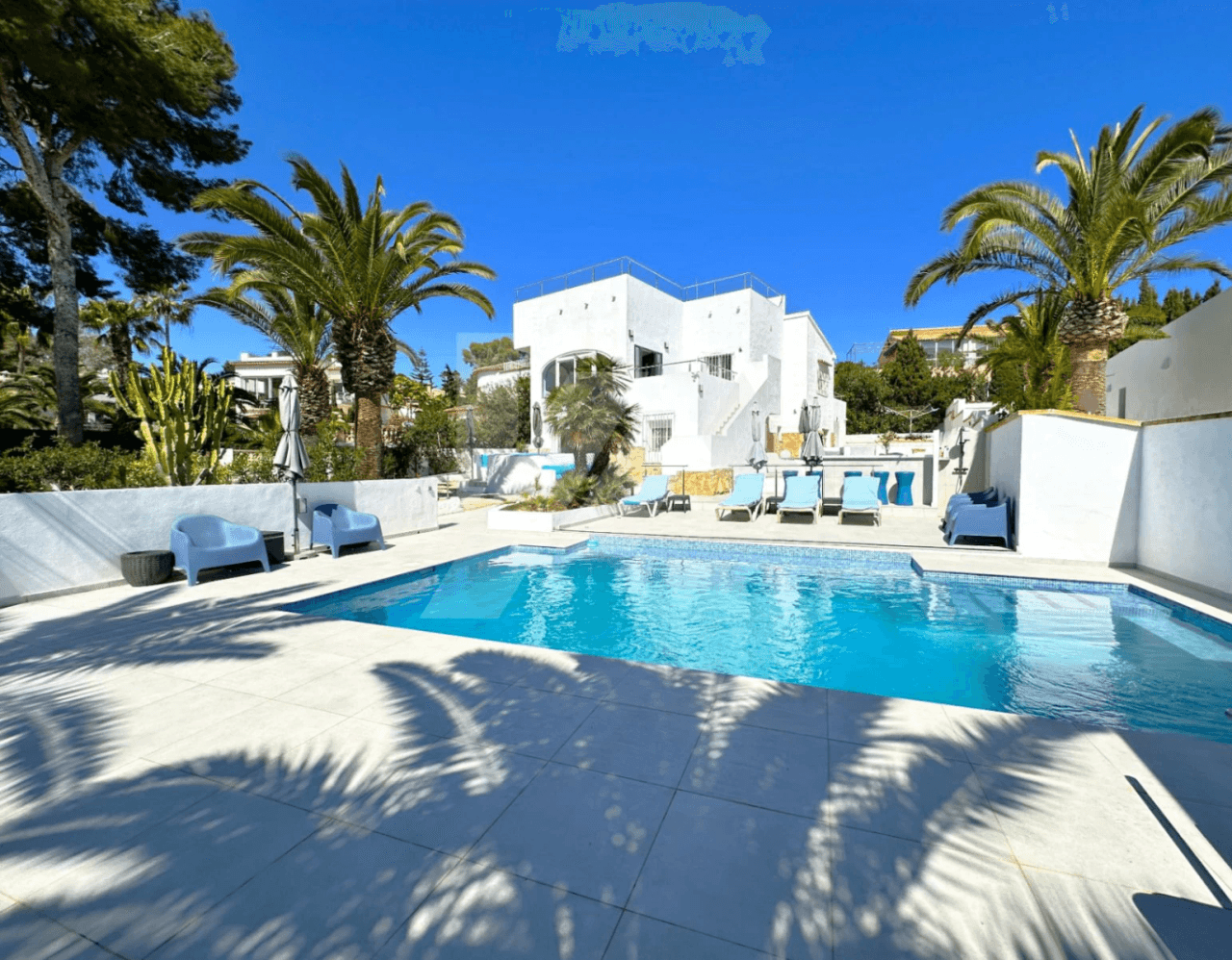 Villa with sea views for sale in Moraira, Costa Blanca.