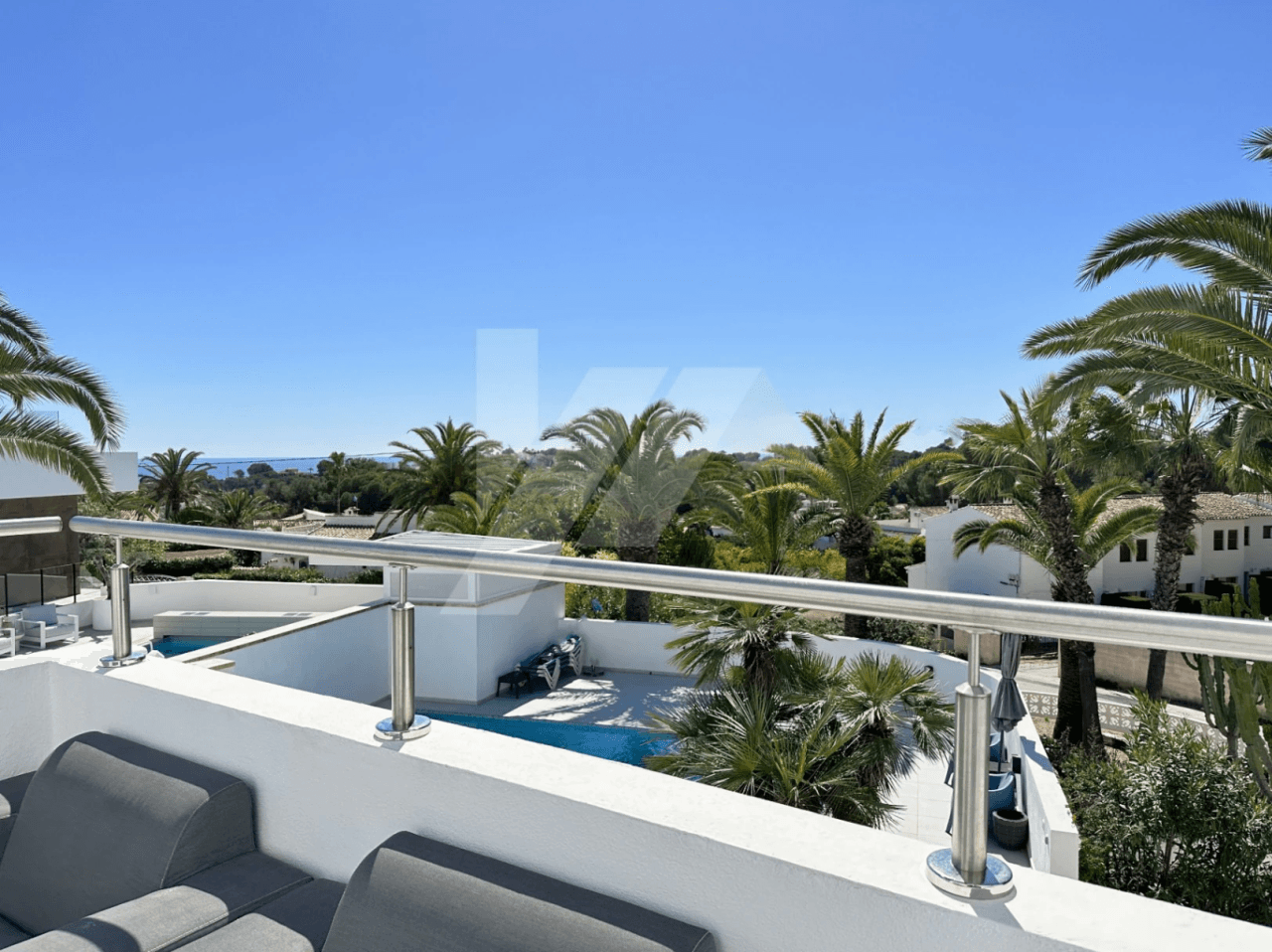Villa with sea views for sale in Moraira, Costa Blanca.
