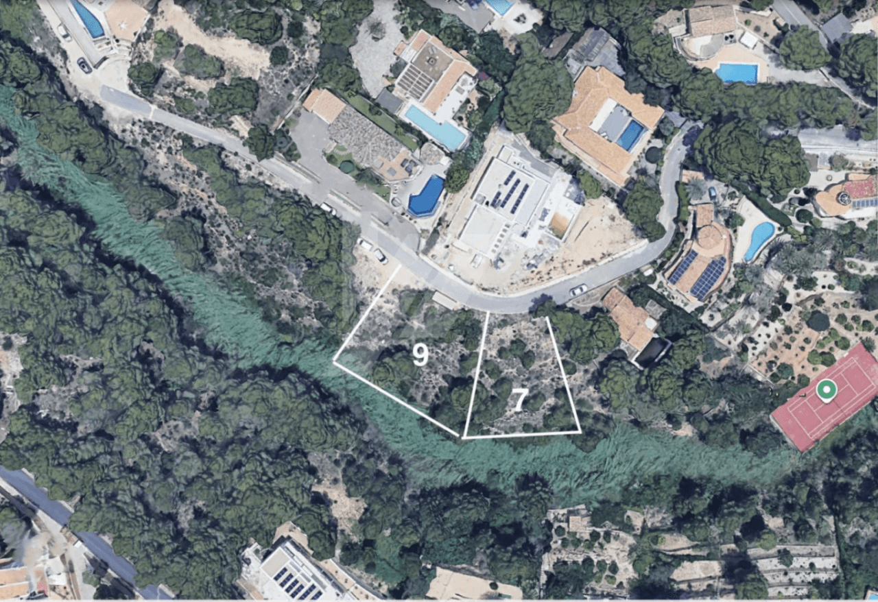 Plot for sale in Altea, Costa Blanca.